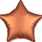 Звезда Сатин Amber (оранжевая) 19" (Анаграм) 1204-0727